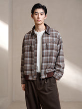Men's Brown Vintage Plaid Jacket